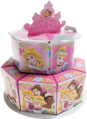 Disney Princess Favour Boxes & Centerpiece - Disney Princess Favour Box Centrepiece (327x400), Png Download