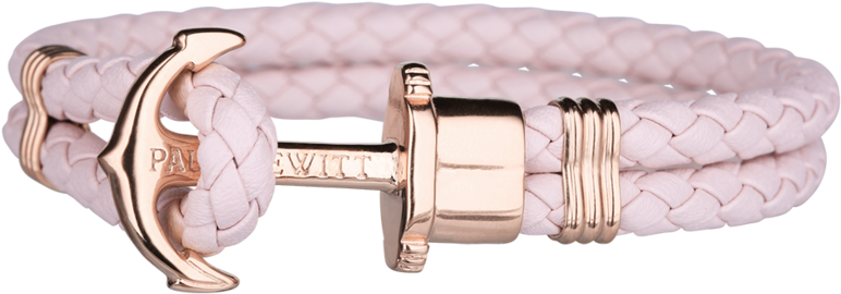 Paul Hewitt Phreps Pink Leather With Rose Gold Anchor - Ph Ph Lr Pr M (800x800), Png Download