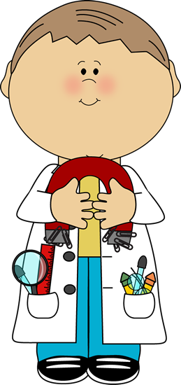 Scientist With A Magnet - Kid Scientist Clipart (259x550), Png Download