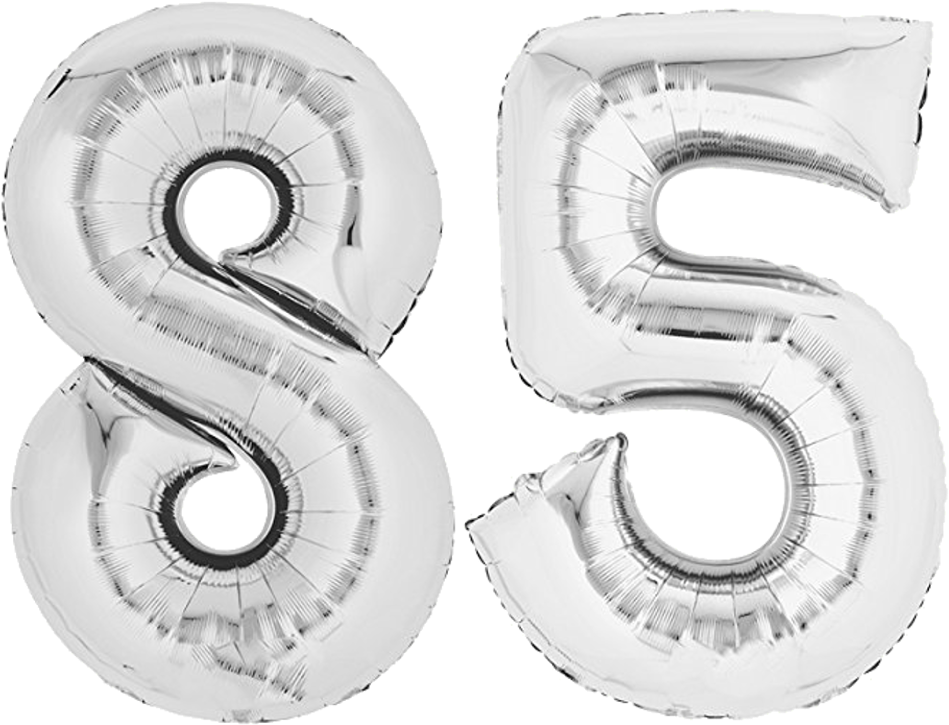 Foil Balloon 80cm Silver Lettering - Rose Gold 18 Balloon (1000x1000), Png Download