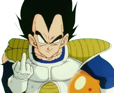 End Of Dragon Ball Z - Vegeta And Jasper (400x327), Png Download