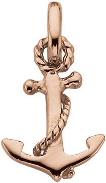 Anchor Charm Image - Kirstin Ash Anchor Charm 18k-rose Gold-vermeil (939x1024), Png Download