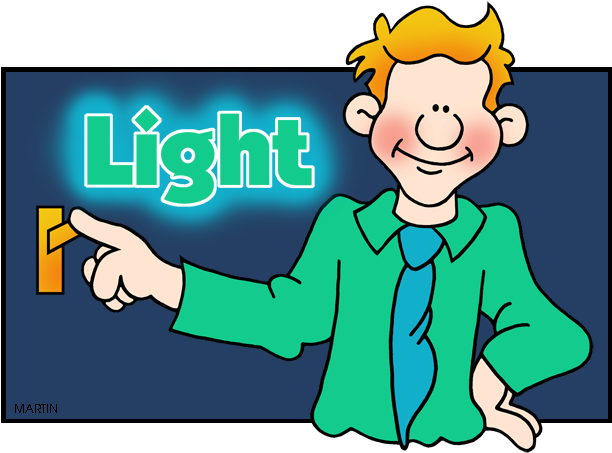 Science Clip Art By Phillip Martin, Light - Light Pollution Clip Art (648x482), Png Download