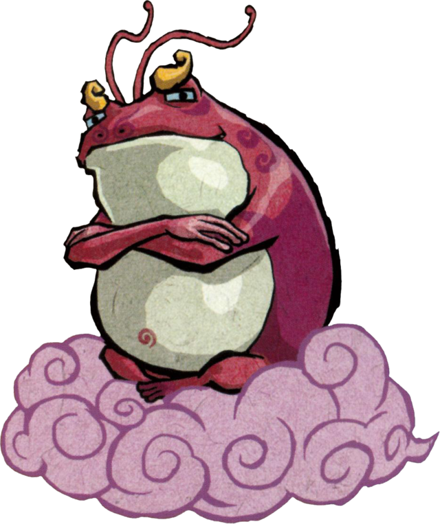 Cyclos - Zelda Wind Waker Frog (336x399), Png Download