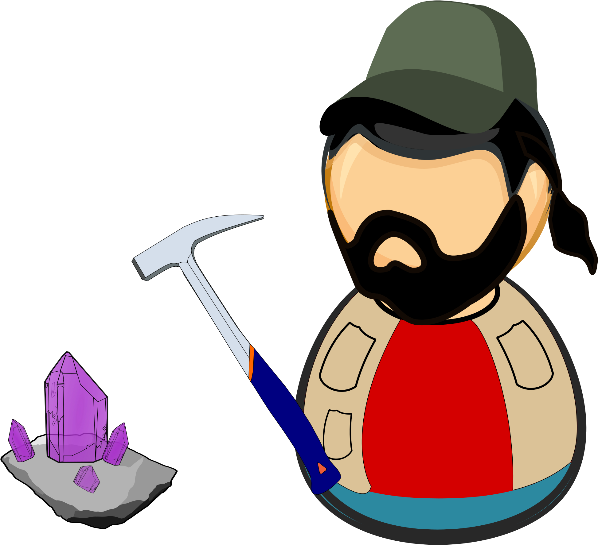 Scientist Clipart Mineralogist - Mineralogy (2400x2229), Png Download