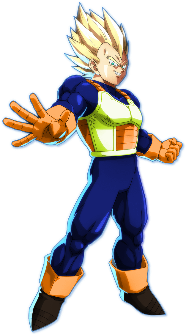 Skin Is Based On Toei's Incorrect Coloring Of Him In - Dragon Ball Fighterz Vegetto (634x1134), Png Download