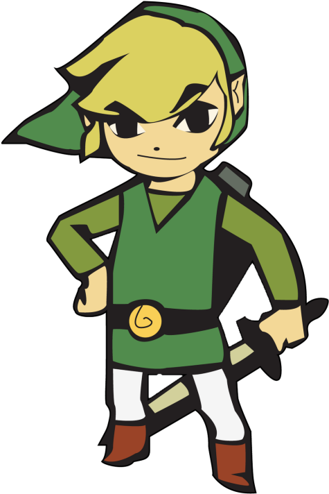 Learned How To Use The Pen Tool On Adobe Illustrator, - Wind Waker Hd Link (500x733), Png Download