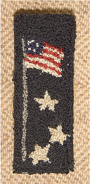 American Flag Pin 1" X 3" Kit $18 - Drawing (480x600), Png Download