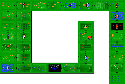 Contents - Nes Zelda Second Quest Level 8 (482x322), Png Download
