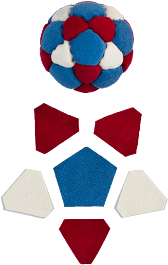 Anatomy Of A Footbag By Hanna Mickiewicz From Http - Hacky Sack (400x610), Png Download