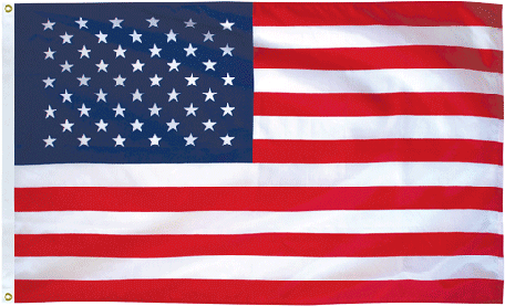 Printed American Flag (460x368), Png Download
