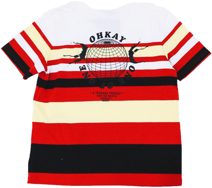 Beautiful Woman Striped Tee (1000x1500), Png Download