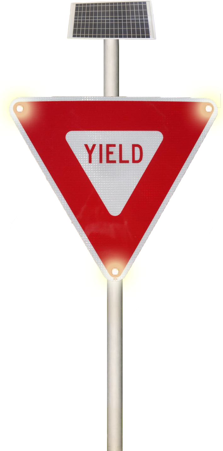 Yield Sign (708x1433), Png Download