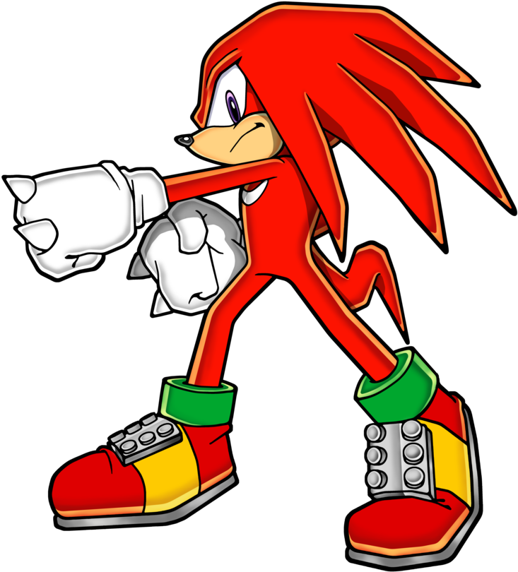 Porcupine Clipart Echidna - Knuckles The Echidna Pose (907x880), Png Download