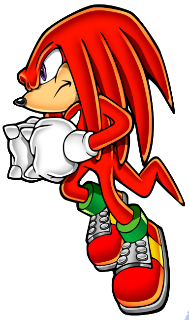 Official Art » Knuckles The Echidna » Sonic Mega Collection - Sonic Mega Collection Knuckles (384x648), Png Download