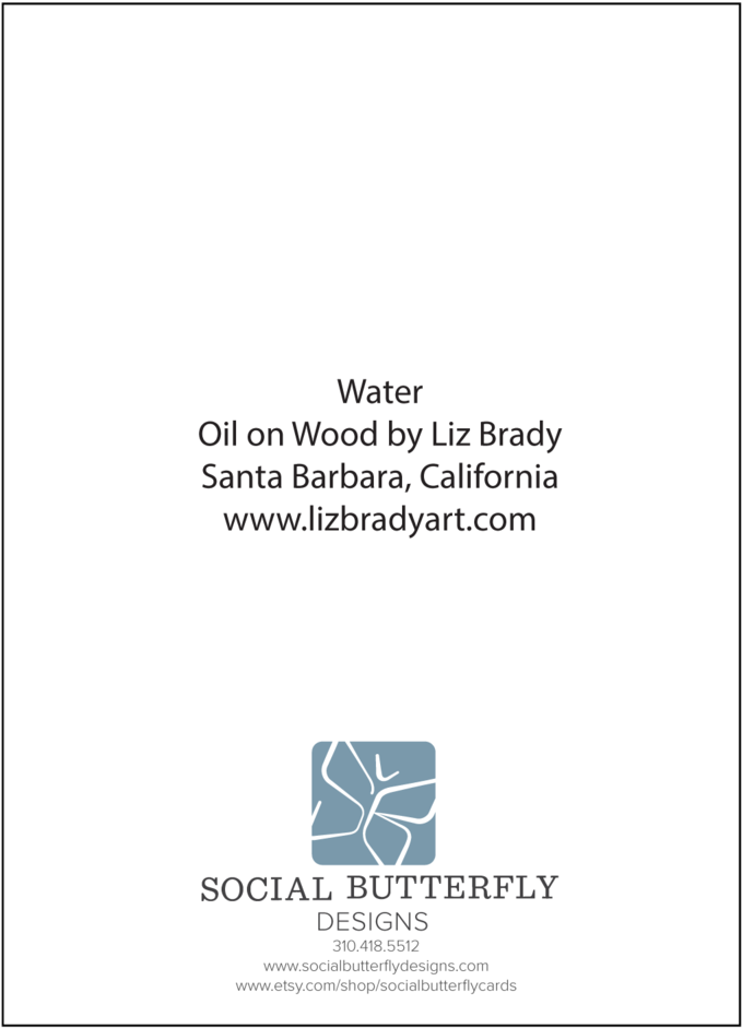 Reflective Water Notecard Set By Liz Brady (1000x1429), Png Download