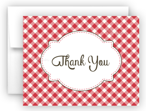 Picnic Thank You Cards Note Card Stationery • Flat, - Picnic Thank You Cards (480x365), Png Download