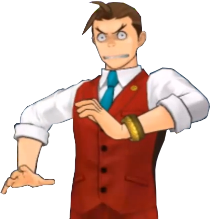 0 Replies 1 Retweet 39 Likes - Apollo Justice Surprised Face (418x435), Png Download