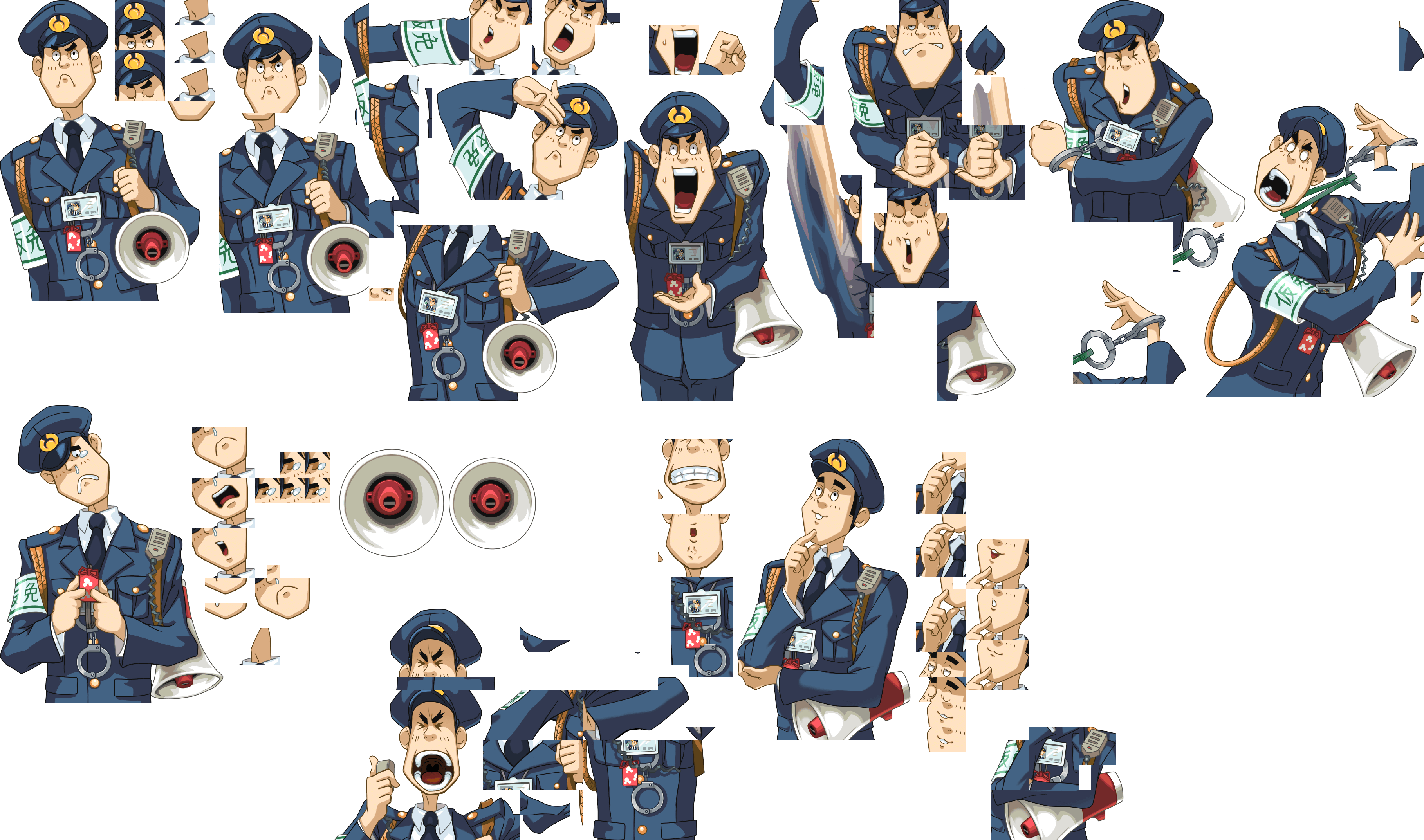 Click For Full Sized Image Mike Meekins - Meekins Sprites Apollo Justice (3637x2146), Png Download