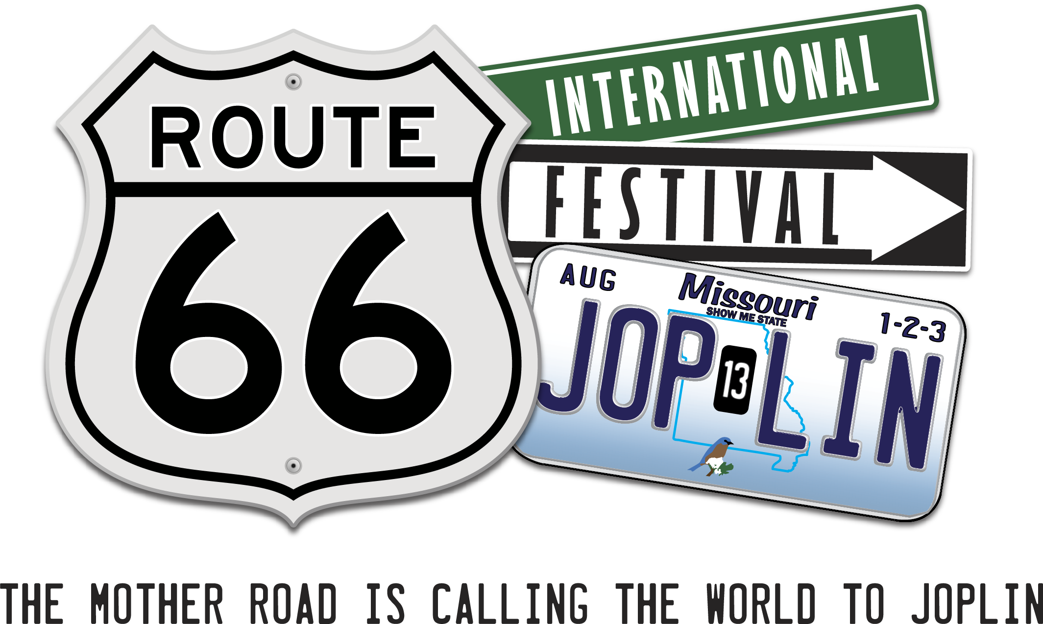 The Festival Will Be A Great Opportunity For Joplin - Route 66 Sign (2129x1274), Png Download