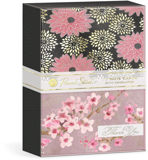 Cherry Blossoms Note Card Duo Set - Wendepunkt By Lenz / Frau Im Leben 9783833431135 (paperback) (600x600), Png Download