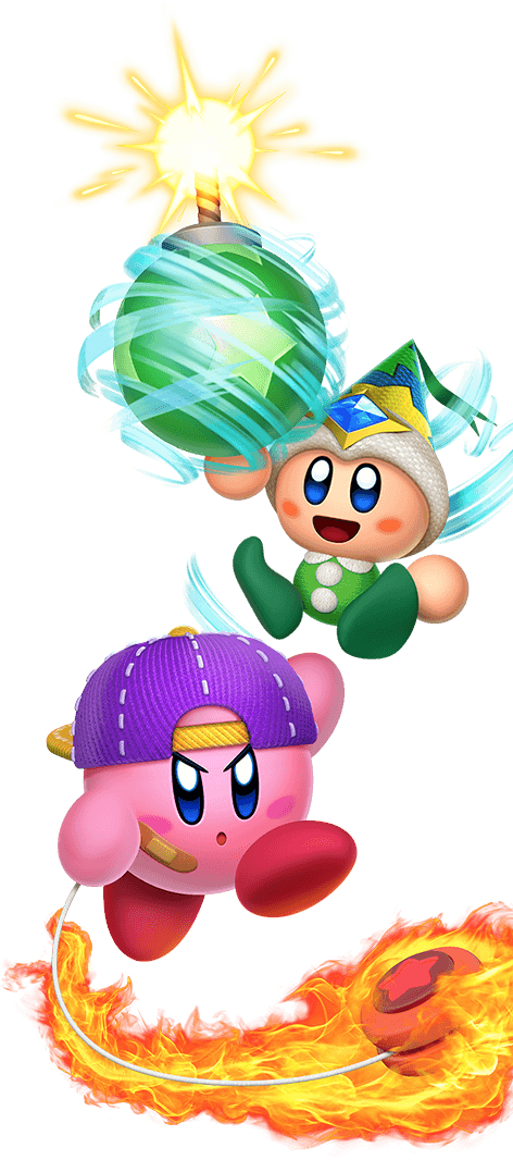 Kirby Star Allies Play Modes - Leaf Kirby (472x1066), Png Download