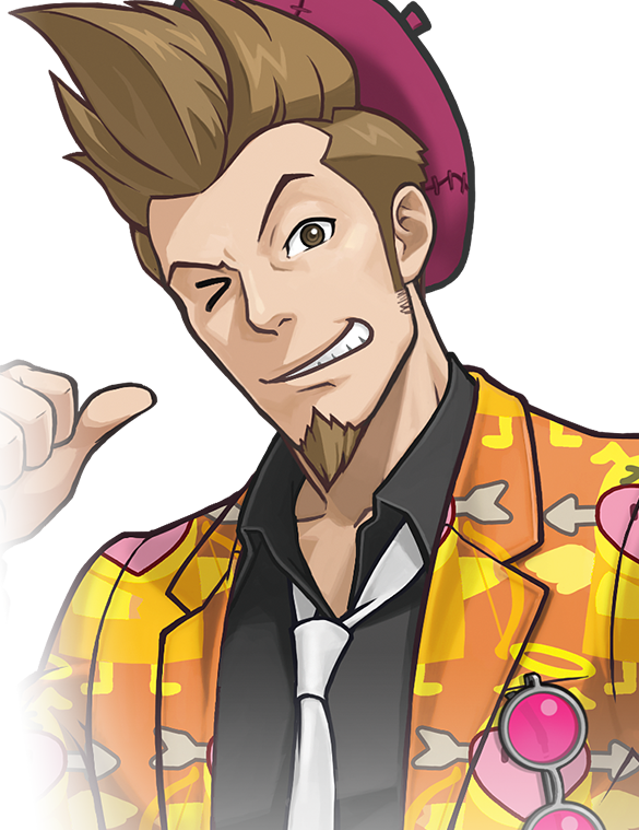 Ace Attorney Clipart Png - Cartoon (585x759), Png Download