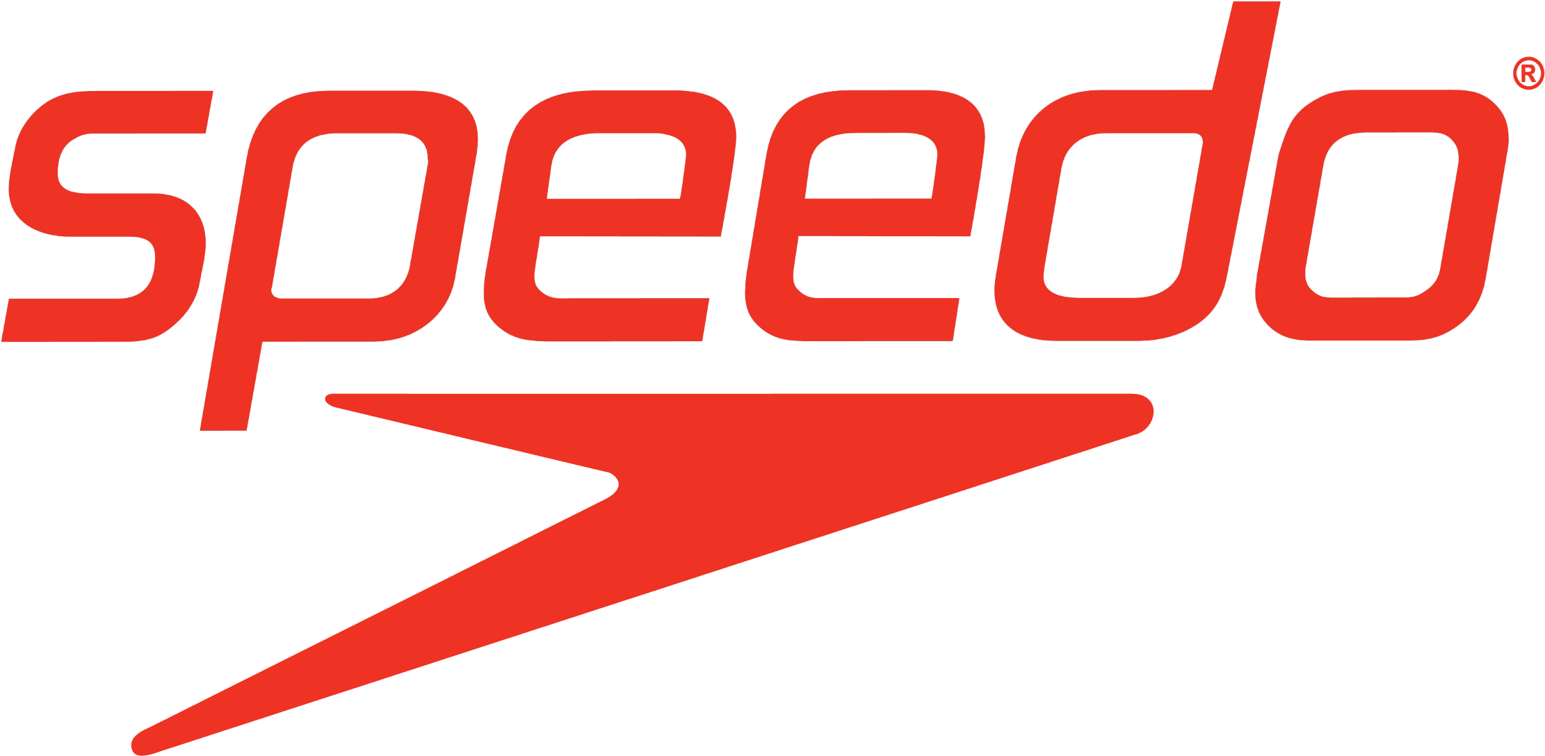 Speedo Logotype, Logo, Emblem, Symbol, Red - Speedo Competition Nose Clip Beige One Size (2371x1366), Png Download
