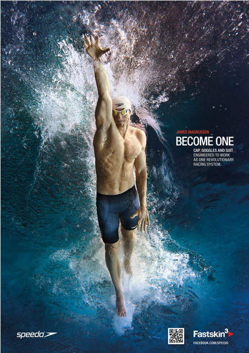 Speedo Fastskinf Magnusson - Speedo Fast Skin Advertisement (850x700), Png Download