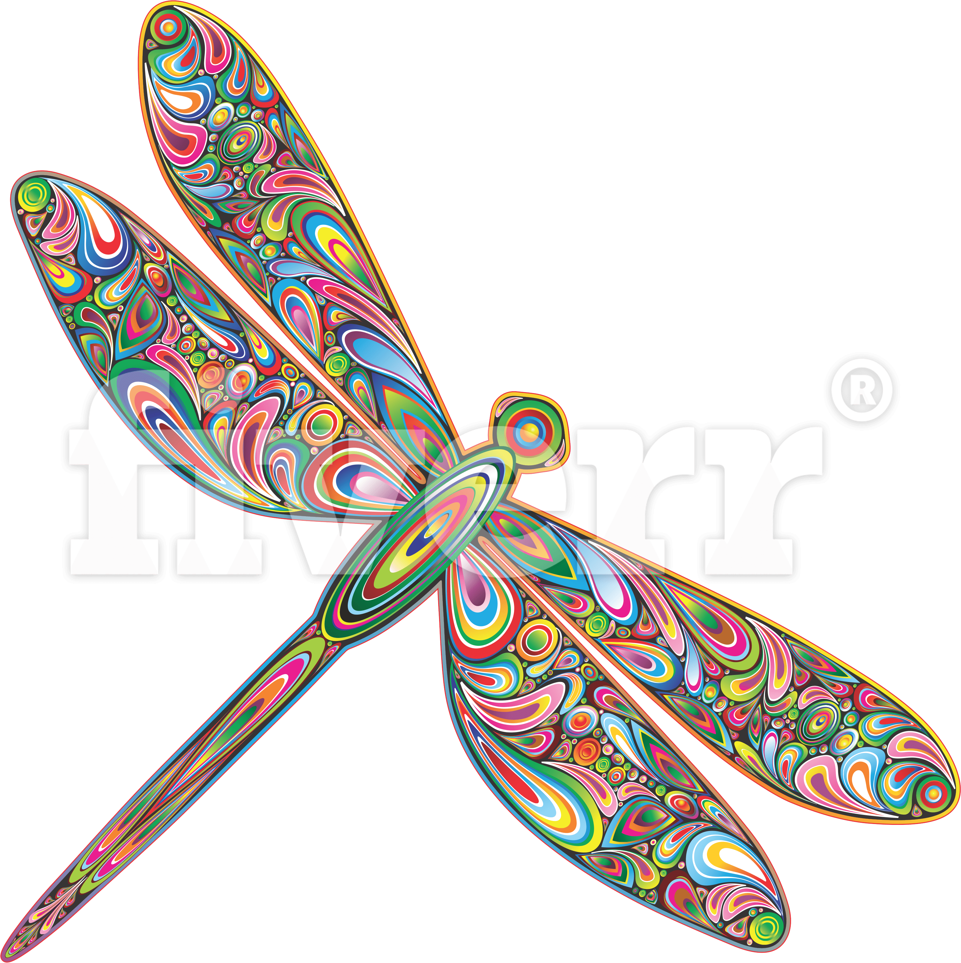 10 Images Cut Out, Deep Etch,silhouette,pure White - Net-winged Insects (5906x3612), Png Download