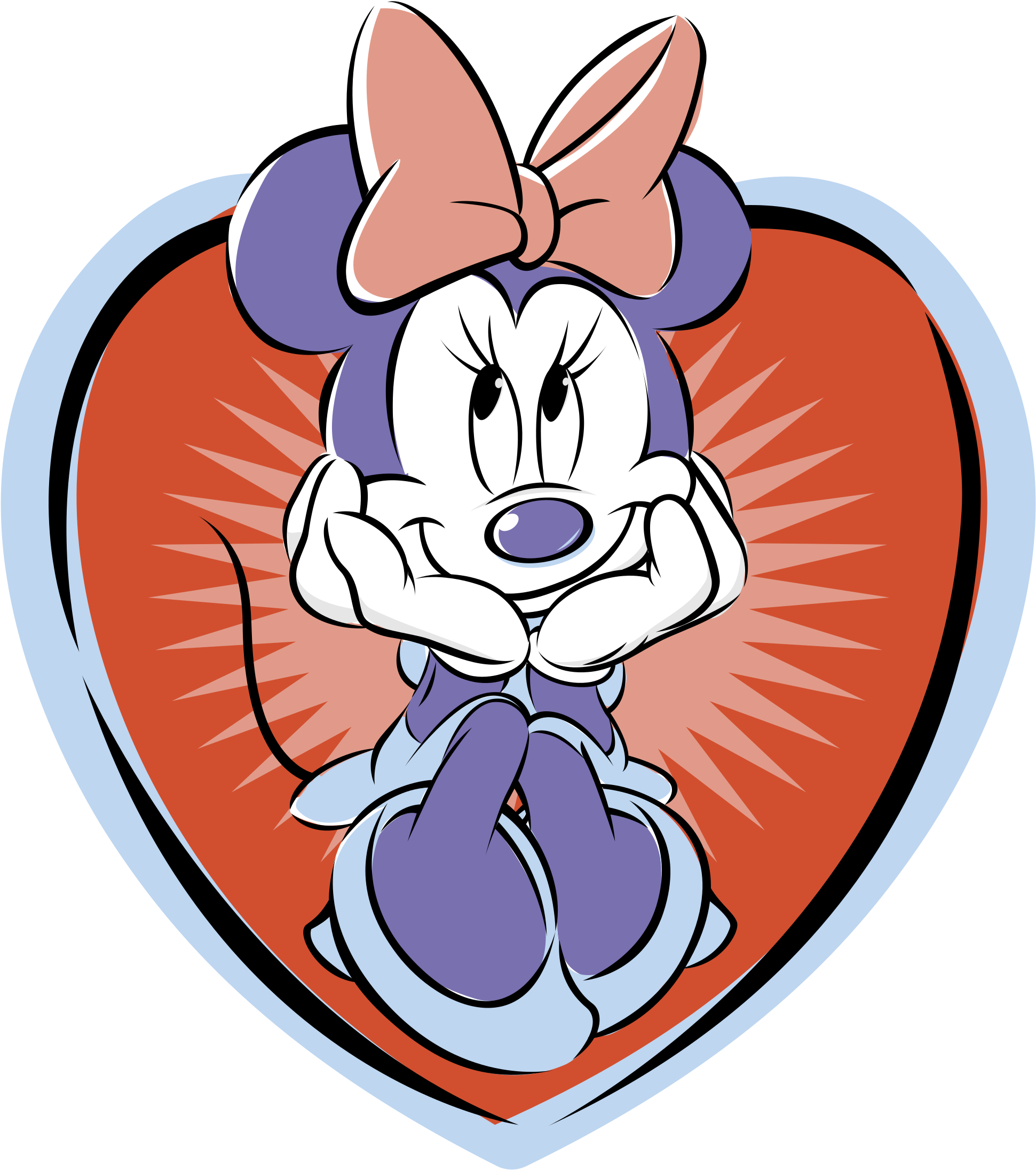 Minnie Mouse Logo Png Transparent - Minnie Mouse (2400x2400), Png Download