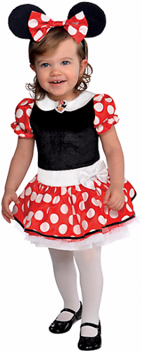 Little Red Minnie Mouse Costume - Cartoon Characters Fancy Dress (500x500), Png Download