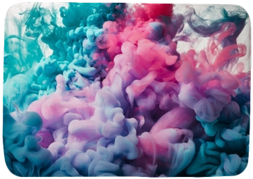 Purple And Blue Paint Splashes (400x400), Png Download