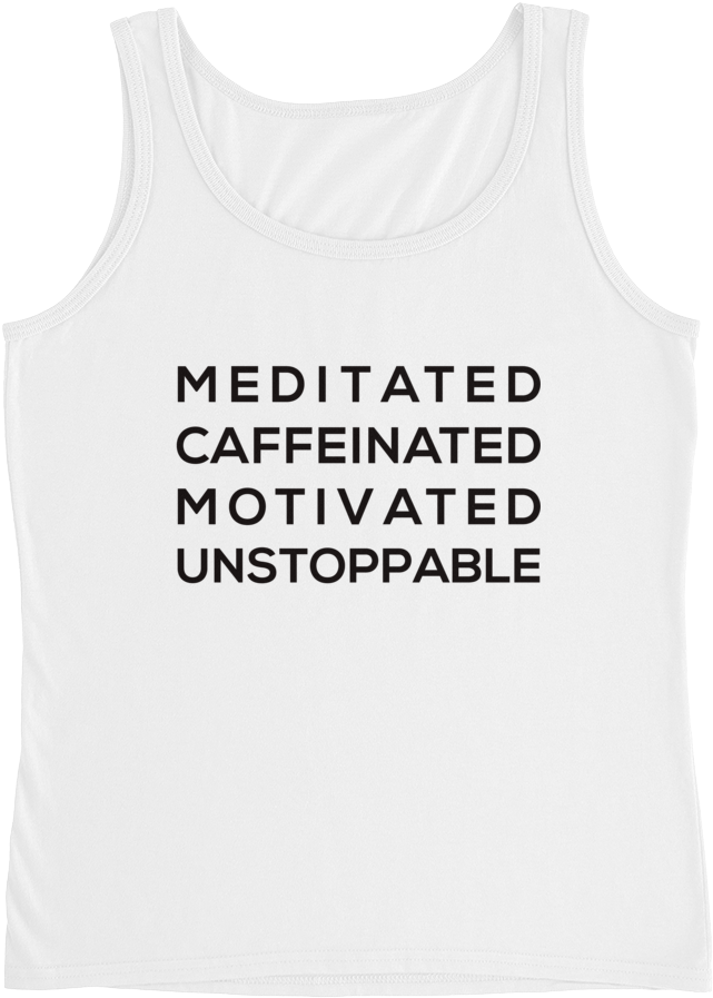 Meditated Caffinated Motivated Unstoppable - Bacon (1000x1000), Png Download
