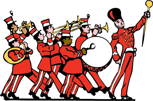 Band Transparent Png - Marching Band (503x334), Png Download