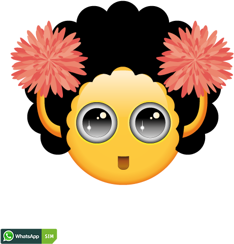 Cheerleader Clipart Emoji - Smiley Cheerleader (500x500), Png Download