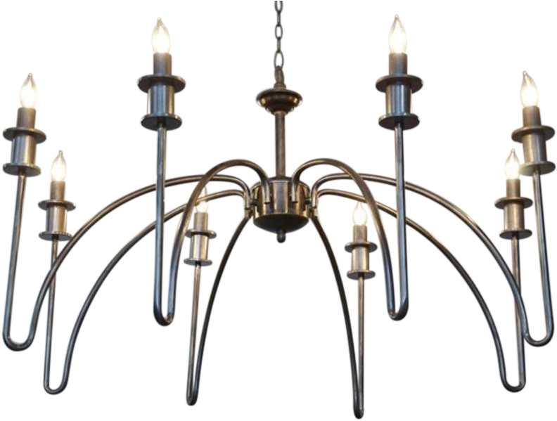 Noir Exton Chandelier - Noir Chandelier (827x612), Png Download