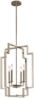 Downtown Deco - Kichler Lighting - 43965pn - Downtown Deco - Four Light (449x336), Png Download