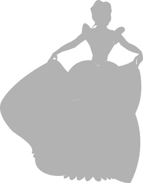 Disney Princess Silhouette Cinderella (468x596), Png Download
