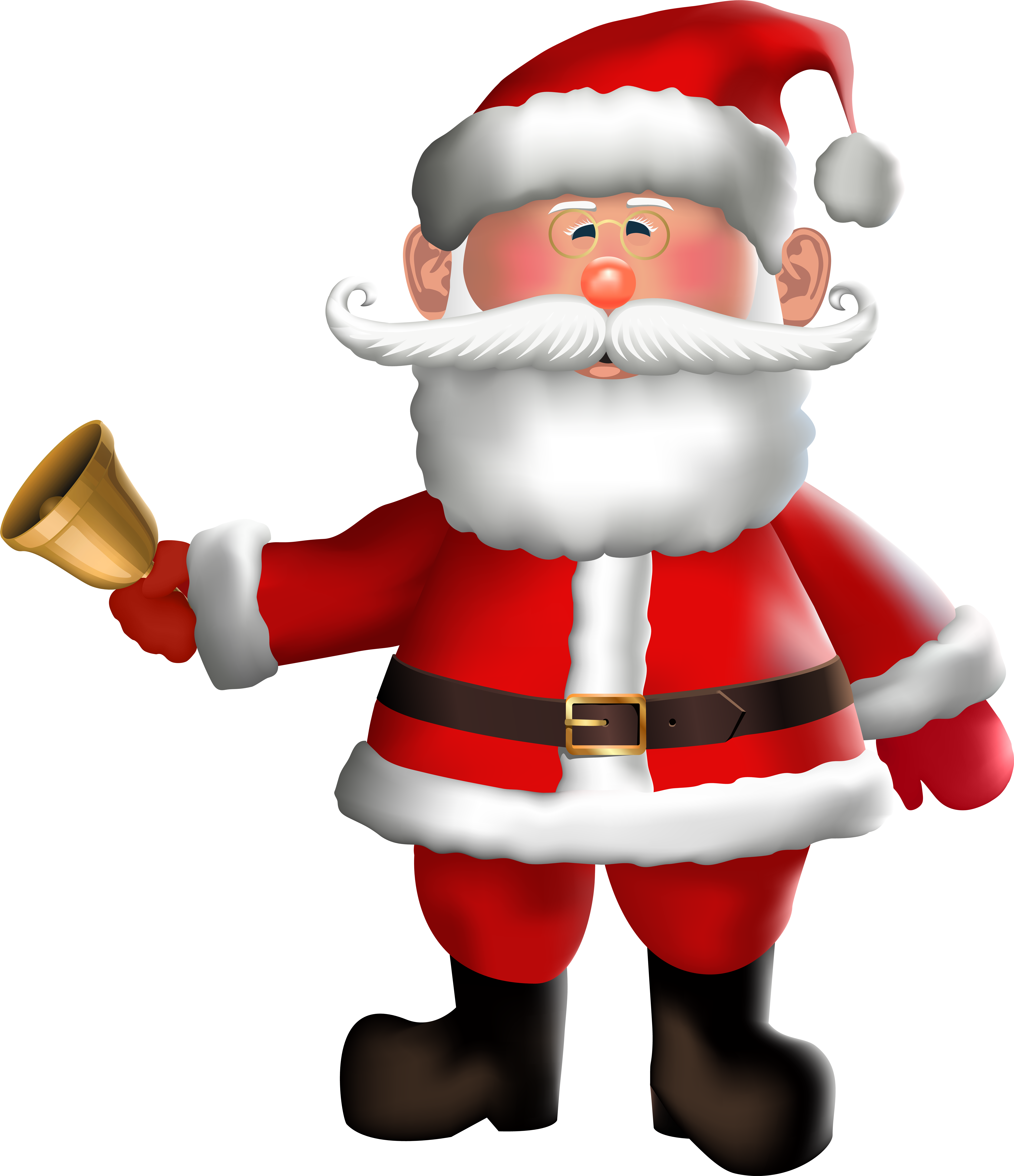 Santa Silhouette Png (6900x8000), Png Download