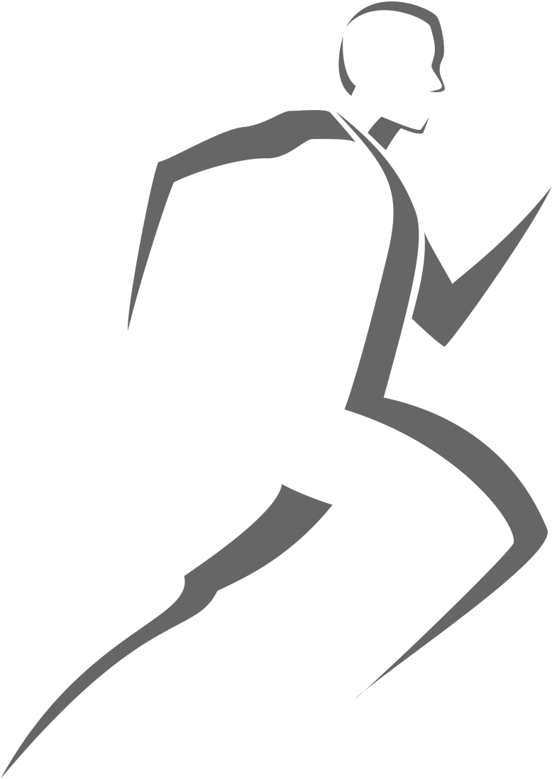 Runningman Jogging Silhouette Png - Silhouette Marathon Runner (927x1200), Png Download