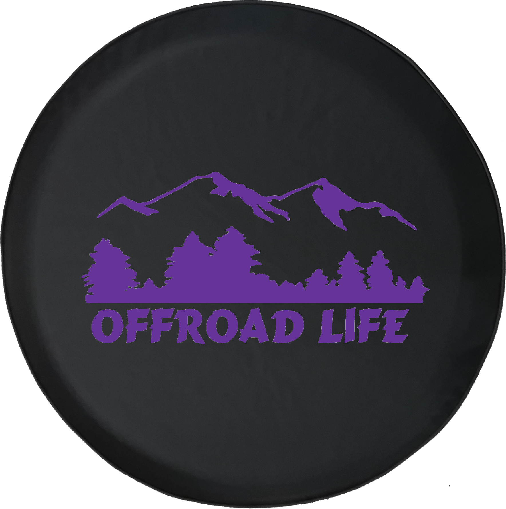 Offroad Life Mountains Tree Wildlife Scenery Offroad - Tirecoverpro Offroad Life - Mountain Range And Forestjeep (1768x1777), Png Download