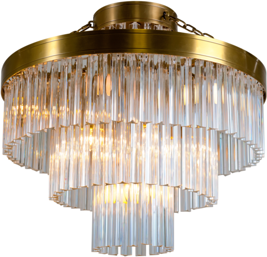 In The Contemporary Room Shown Here, Its Warm Presence - Light Fixture (600x600), Png Download
