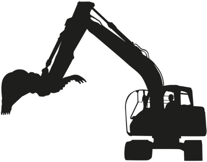 Page5 03 Page6 03 Silhouette Image Of A Truck Circle - Construction Truck Silhouette Png (481x359), Png Download