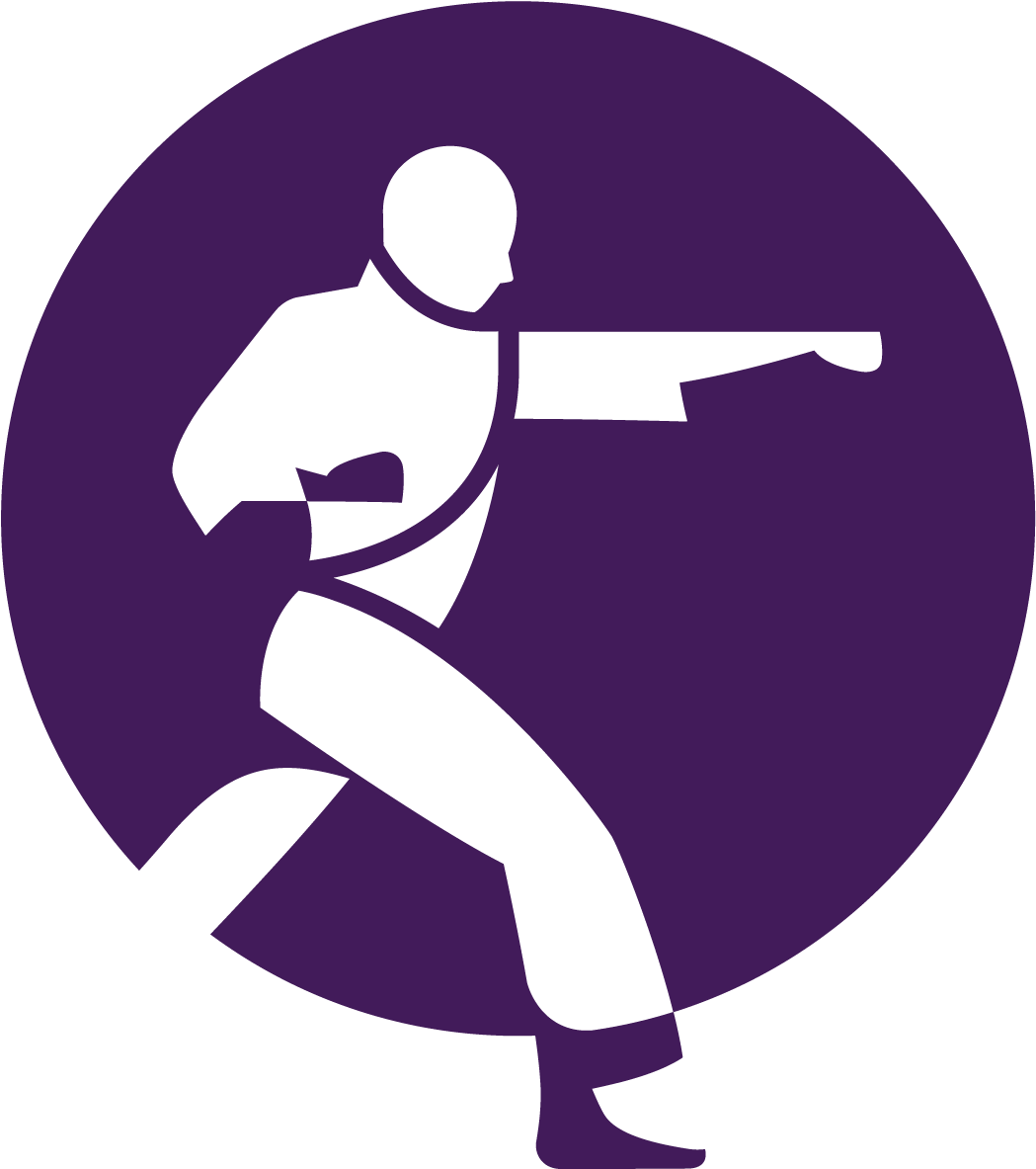 Silhouette Karate Large Bakupurple - Karate 2020 Olympics Png (1476x1476), Png Download