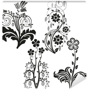 Silueta De Flores (400x400), Png Download