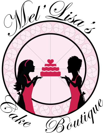 Mel'lisa's Cake Boutique Logo - Cake (393x500), Png Download