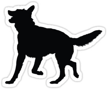 Source - Ih1 - Redbubble - Net - Report - German Shepherd - Dog's Journal: Thoughts Of A German Shepherd [book] (375x360), Png Download