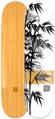 This Design Is Part Of The Silhouette Series And Celebrates - Bamboo Skateboards Moso Graphic Skateboard Deck, Natural, (498x616), Png Download