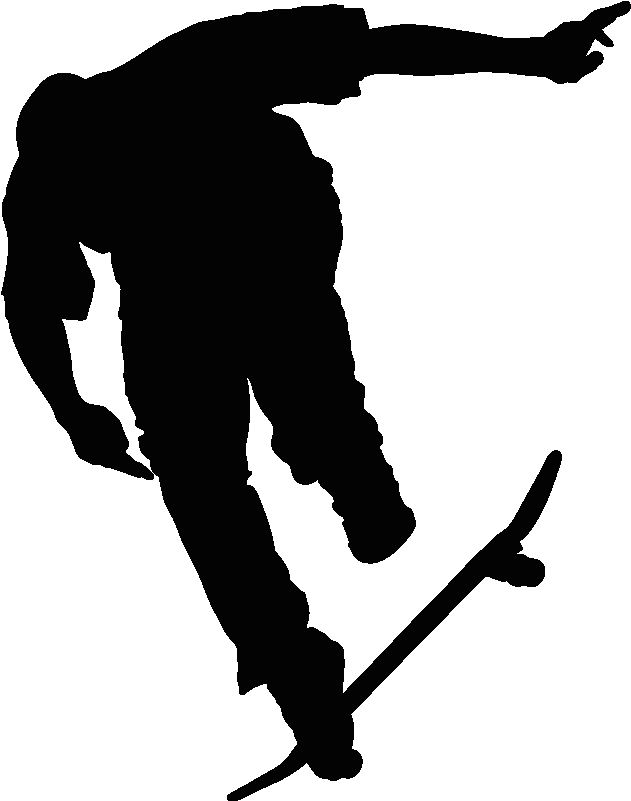 Skateboard Silhouette Png Download - Transparent Skateboard Clipart Skateboard Silhouette (800x800), Png Download